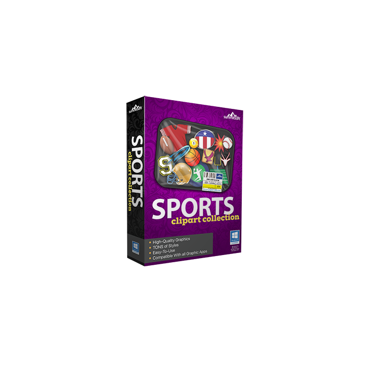 Sports Art Clipart Graphic Collection