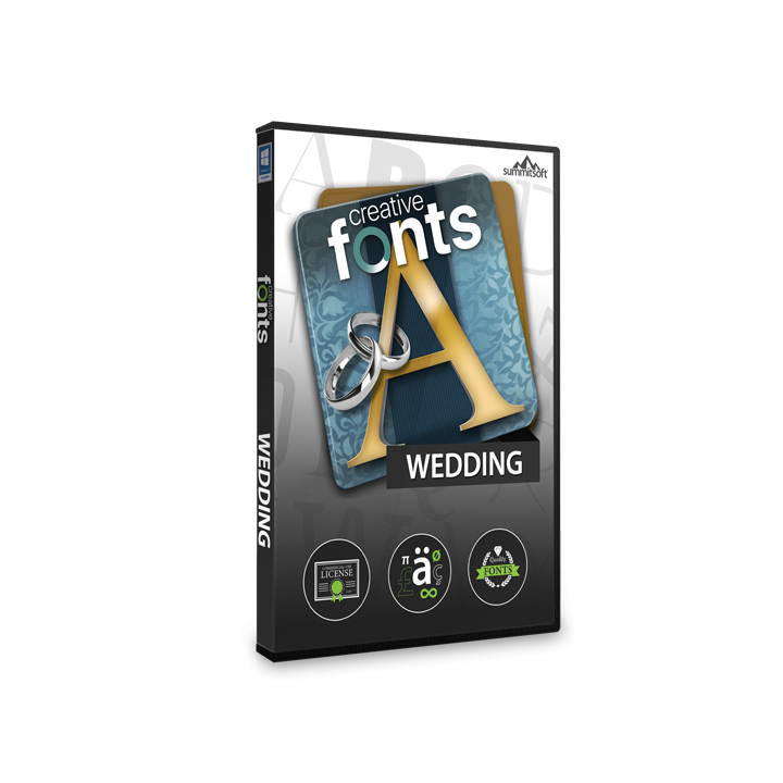 Creative Fonts Wedding