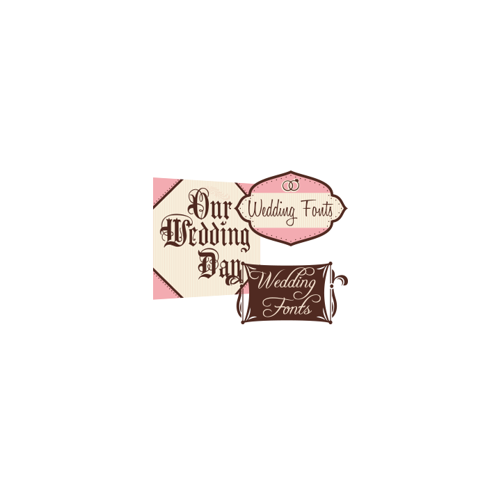 Creative Fonts Wedding