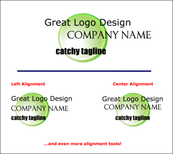 Logo Design Dictionary - Alignment