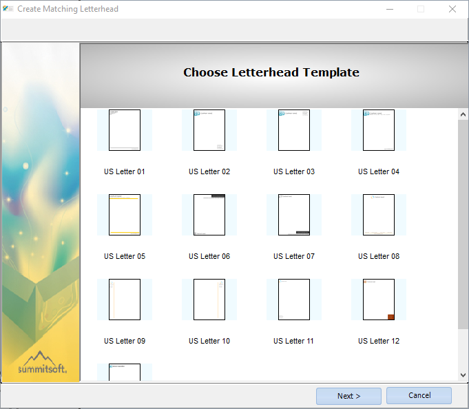 create letterheads