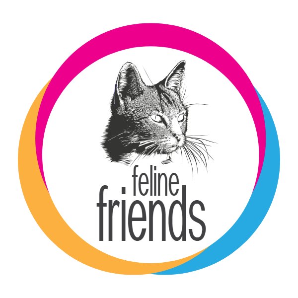 Feline Friends logo template, Logo Design Studio Pro