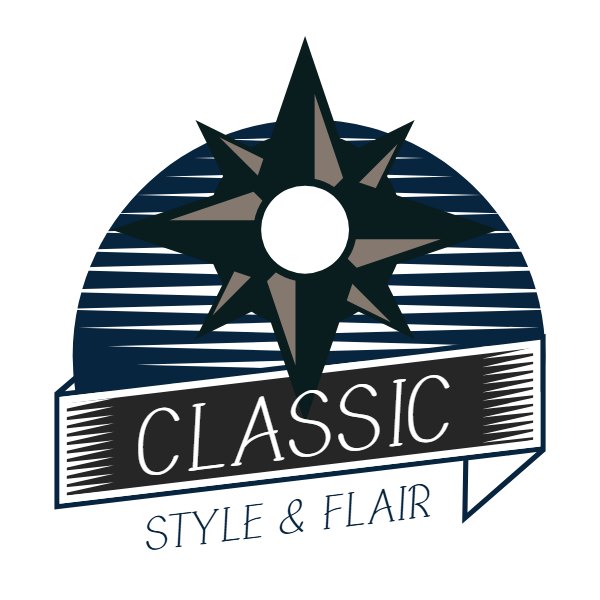 Classic, style & flair logo template, Logo Design Studio Pro
