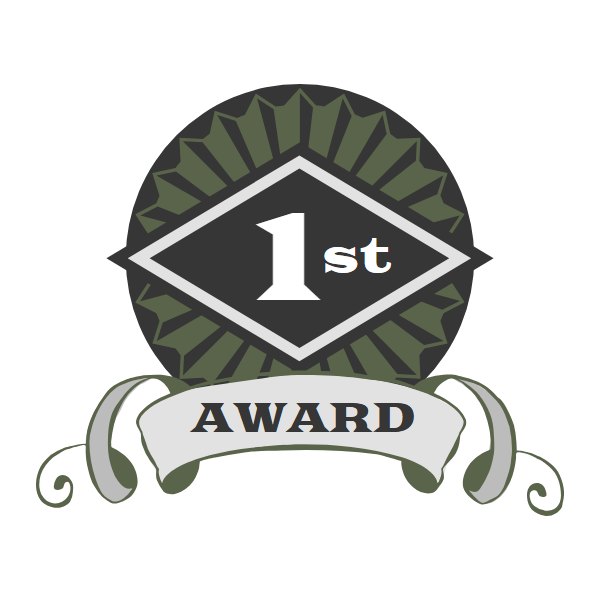 1st Award logo template, Logo Design Studio Pro