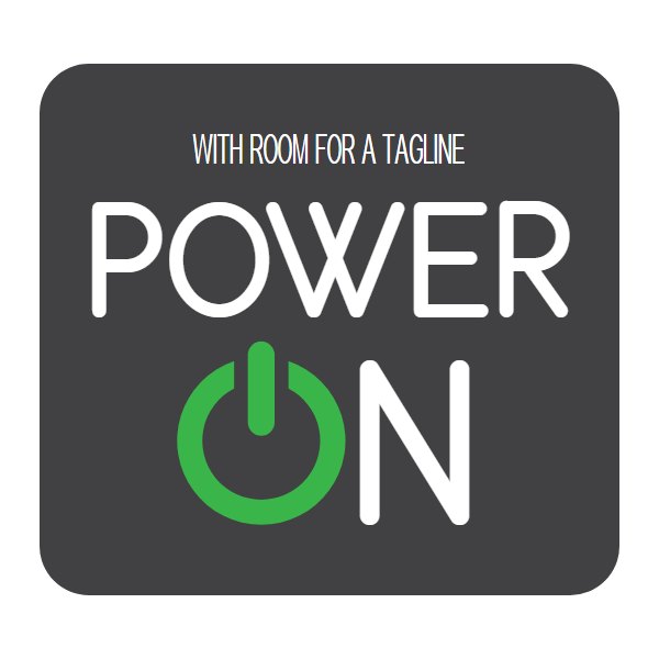 Power On logo template, Logo Design Studio Pro