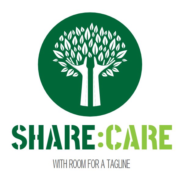 Share:Care logo template, Logo Design Studio Pro