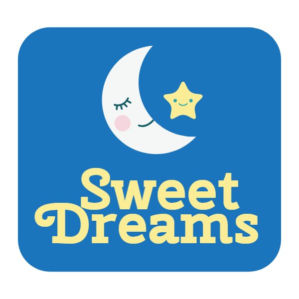 Sweet Dreams logo template, Logo Design Studio Pro