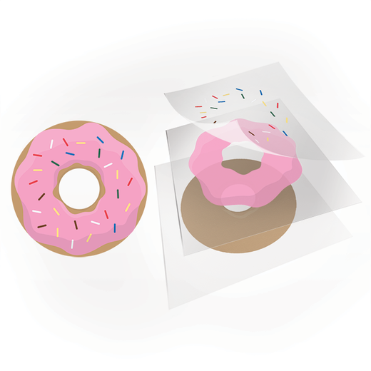 A design built from layered vector objects