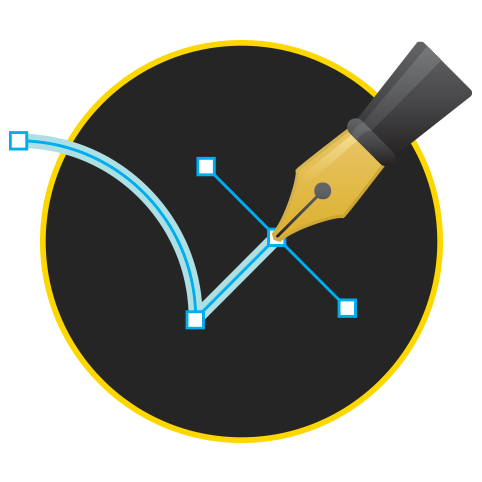 Bezier node editing with the pen tool