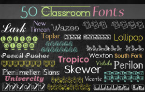 50 Classroom Fonts - samples 2