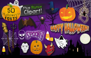 50 Halloween Fonts - samples 3