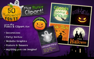 50 Halloween Fonts - uses 4