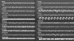 Christmas Fonts - samples 1