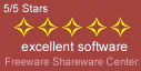 Freeware Shareware award - 5 stars