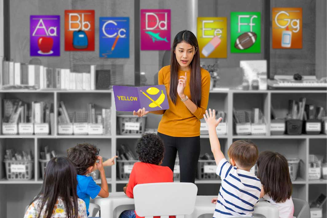 Classroom alphabet cards in Summitsoft fonts