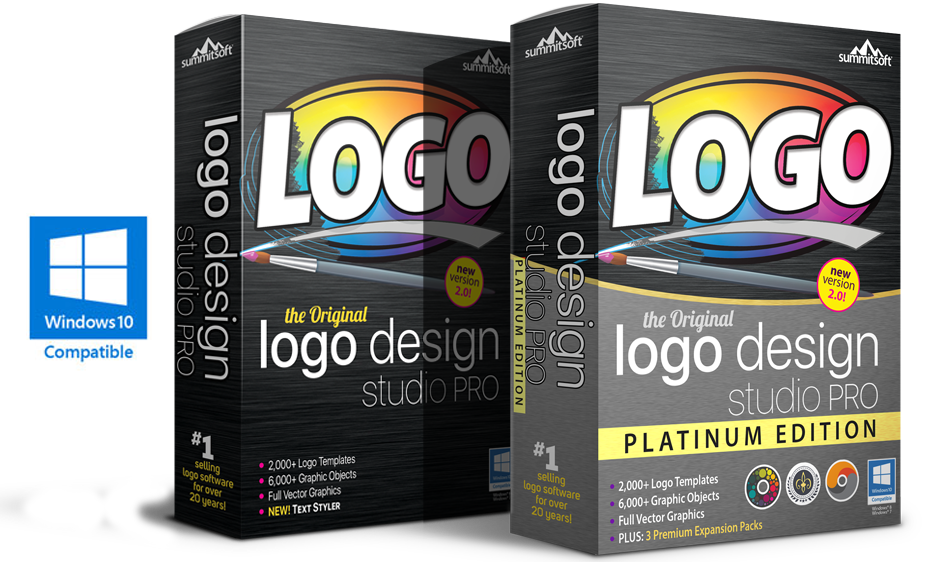 Show box of the logo design studio pro software version